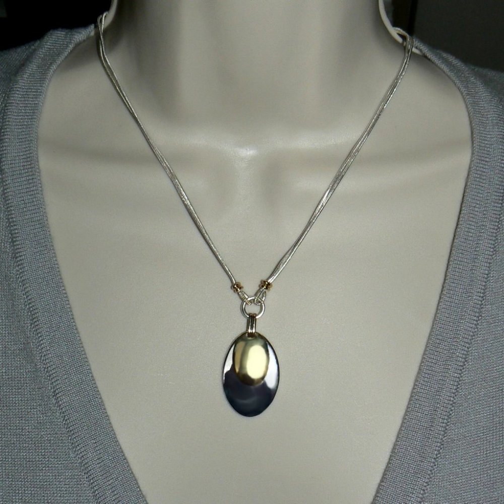 BANDOLINO Two Tone Double Necklace NWT